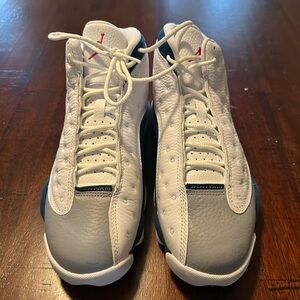 White and Blue Men's Air Jordan’s-NWOT
